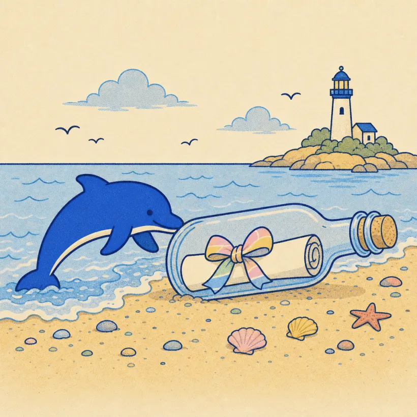 A message in a bottle washed ashore, the Schmitdy dispatch
